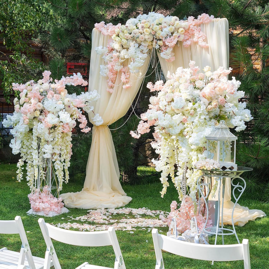 sggvecsy cherry blossom garland artificial cherry flower vines shown in use