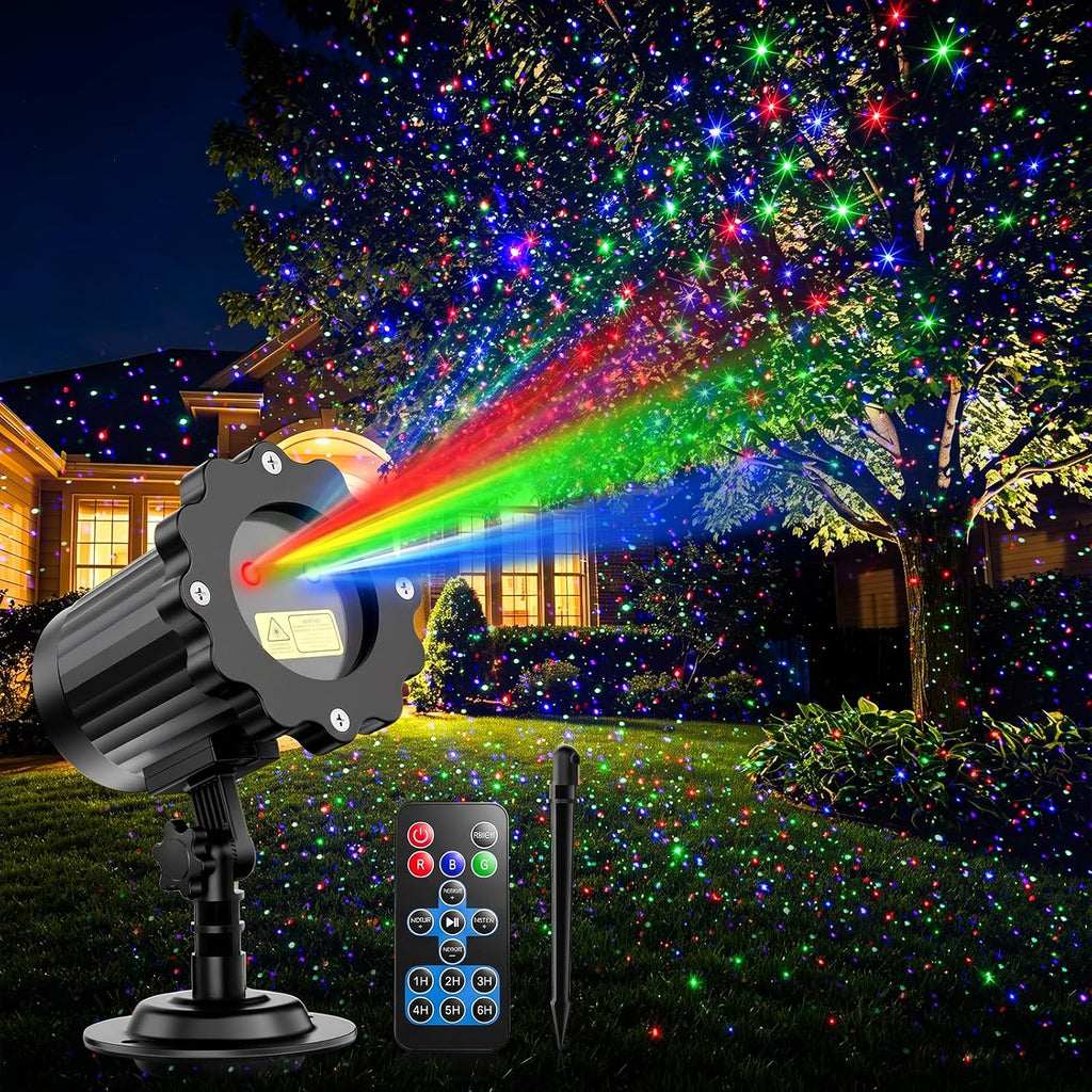 christmas laser light outdoor, 12 effect firefly christma, main product view
