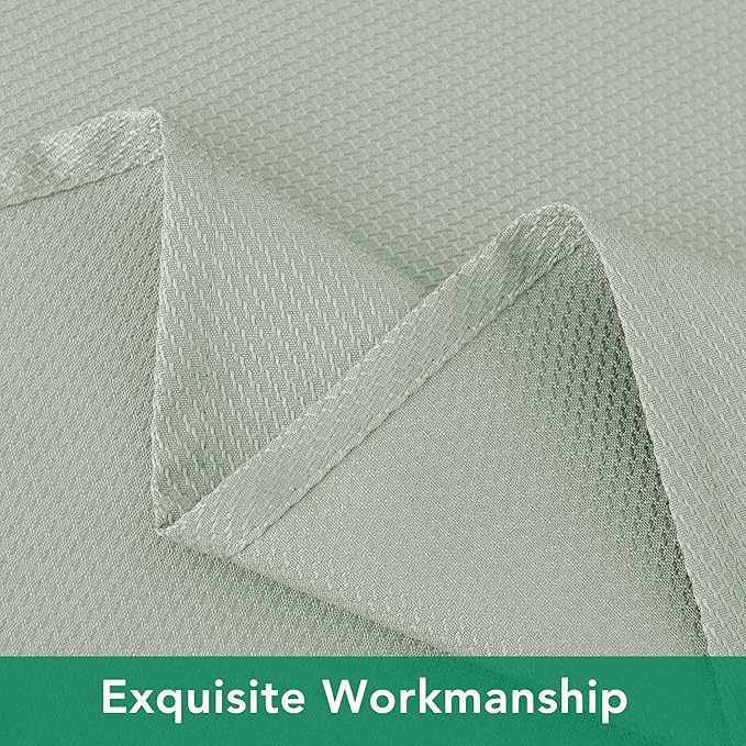 Biscaynebay Square Tablecloth 54x54 Inch-Sage Card Fabric Table Cover-Small Folding Tablecloths Linen Water Resistant Washable for Kitchen Dining Picnic Patio Outdoor Party Restaurant Tables