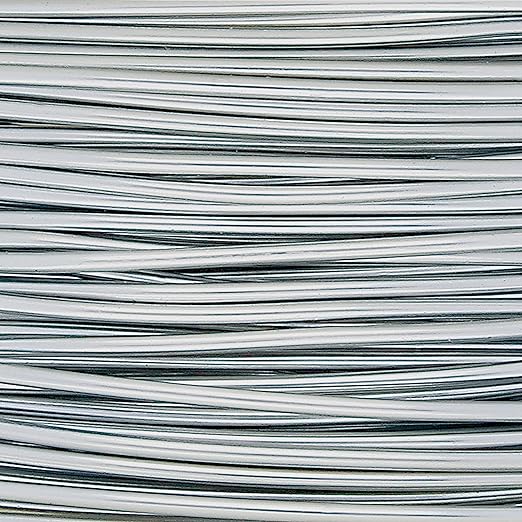 The Beadsmith Wire Elements Craft Wire – Tarnish Resistant, Soft Temper, Round, Brush Silver Color – 0.51mm, 24 Gauge, 10 Yard Spool – Jewelry Making, Wire Wrapping, Floral, & Other DIY Crafts