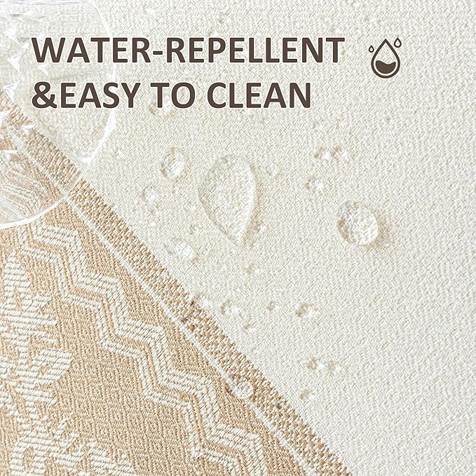 Placemats Set of 4,Waterproof Placemat with Tassel Fringe,Boho Placemats for Coffee Table Western Restaurant