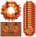 aneco 12 pcs fall wreath 16’’ thanksgiving maple, main product view