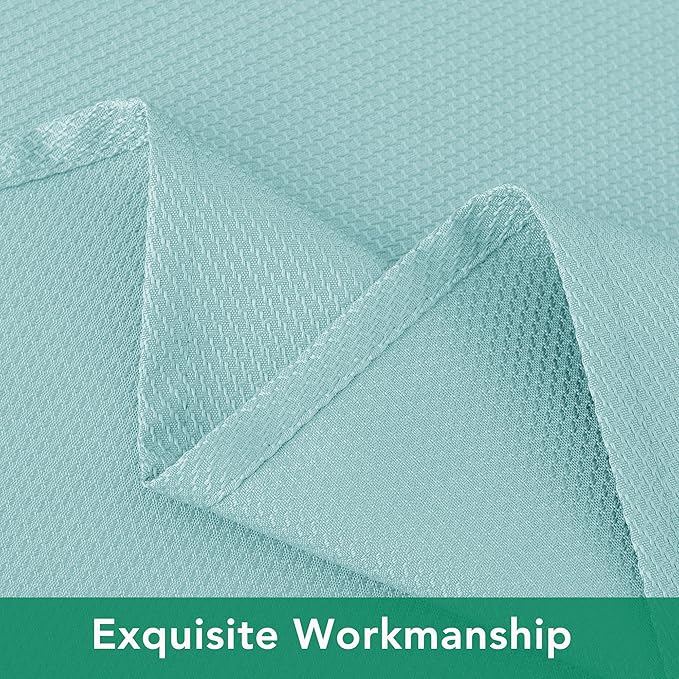 Biscaynebay Tablecloth for Rectangle Tables-70x120 Inch Aqua Blue Outdoor Picnic Table Cover-Rectangular Folding Table Cloths Water Resistant for Kitchen Camping Dining Room Patio Banquet Party