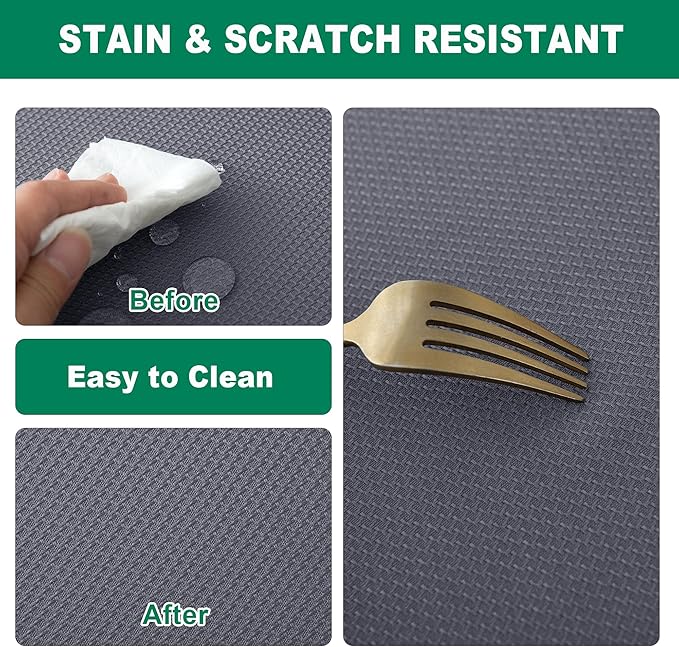 Biscaynebay Textured Fabric Round Tablecloths 90", Dark Grey Water Resistant Washable Table Cloths Circle Folding Table Covers Linen for Dining, Kitchen, Wedding, Parties, etc