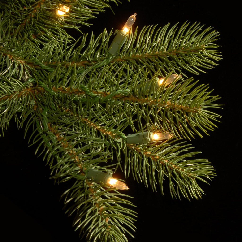 national tree company 7.5ft pre-lit downswept douglas fir, side view
