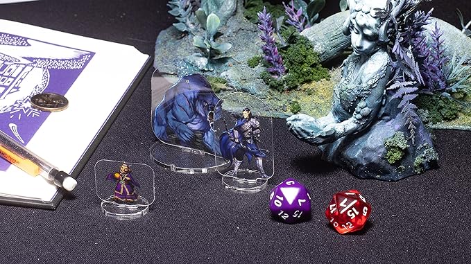 Arcknight Flat Plastic Miniatures: The Grove; 62 Unique Forest-Themed Minis for DND 5e and Pathfinder; Affordable, Skinny Figurines for Dungeons and Dragons and Other Tabletop RPG Games