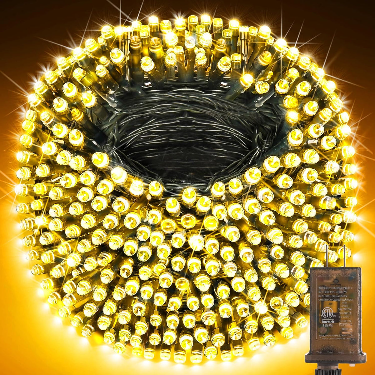 knonew 403ft 1000 led christmas lights outdoor string, main product view