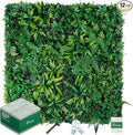 Artificial Boxwood Panels, Grass Wall Panels 20"x20"(12pcs), Privacy Hedge Fence Screen with UV Protection, Fake Greenery Backdrop for Indoor Wedding and Outdoor Garden Backyard