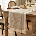 Table Runners 72 Inches Long Waterproof Boho Table Runner with Tassel Fringe,Table Runner for Party Coffee Table