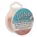 The Beadsmith Wire Elements Craft Wire – Tarnish Resistant, Soft Temper, Round, Bare Copper Color – 0.41mm, 26 Gauge, 30 Yard Spool – Jewelry Making, Wire Wrapping, Floral, & Other DIY Crafts