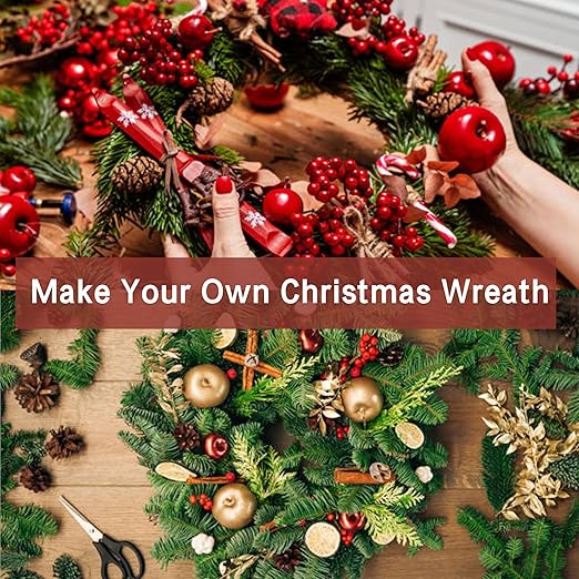 Green Floral Wire 1 Pack 38 Yards 22 Gauge Flexible Paddle Craft Wire for Wreath Making, Christmas Tree, Floral Arrangements and DIY Crafts
