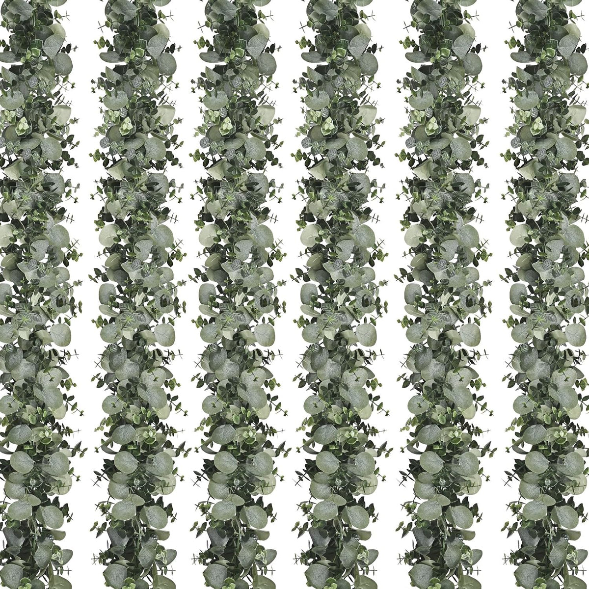 dolicer 6 packs 6ft artificial eucalyptus garland faux, main product view