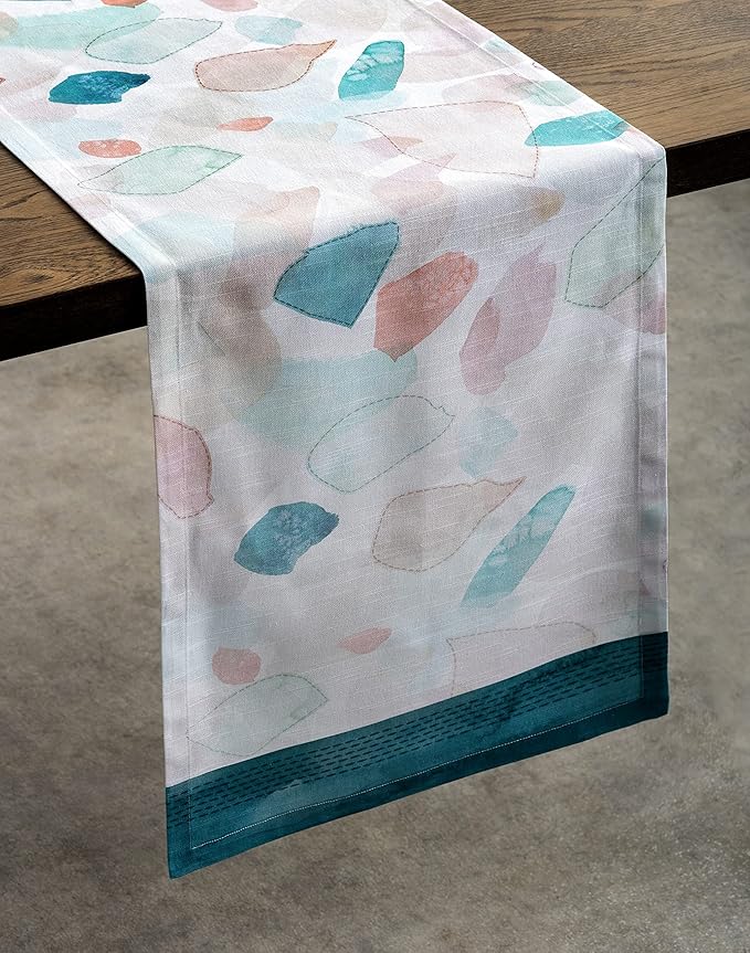 Maison d' Hermine Table Runner 100% Cotton Single Layer Table Runners 72 inches Long Decorative for Home Kitchen Dining Party Wedding Bridal Shower Spring Summer (Summer Picnic, 14.50" x 72")
