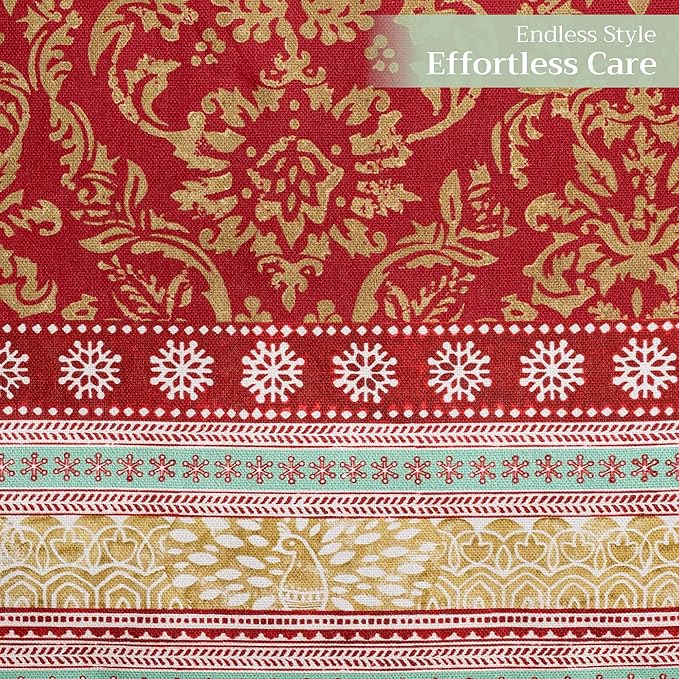 Maison d' Hermine Table Runner 100% Cotton Single Layer Table Runners 108 inches Long Decorative for Home Kitchen Dining Party Baby Shower Wedding Bridal Shower (Sofia, 14.50" x 108")