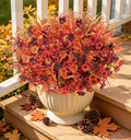 alupssuc 24pcs artificial fall flowers for outdoors decor, main product view