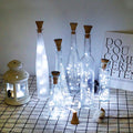 Decorman Upgraded 10 Pack Solar Wine Bottle Lights 20 LEDs Waterproof Silver Wire Cork Lights for Party, Wedding, Christmas, Holiday, Outdoor, Garden, Patio, Pathway Decor