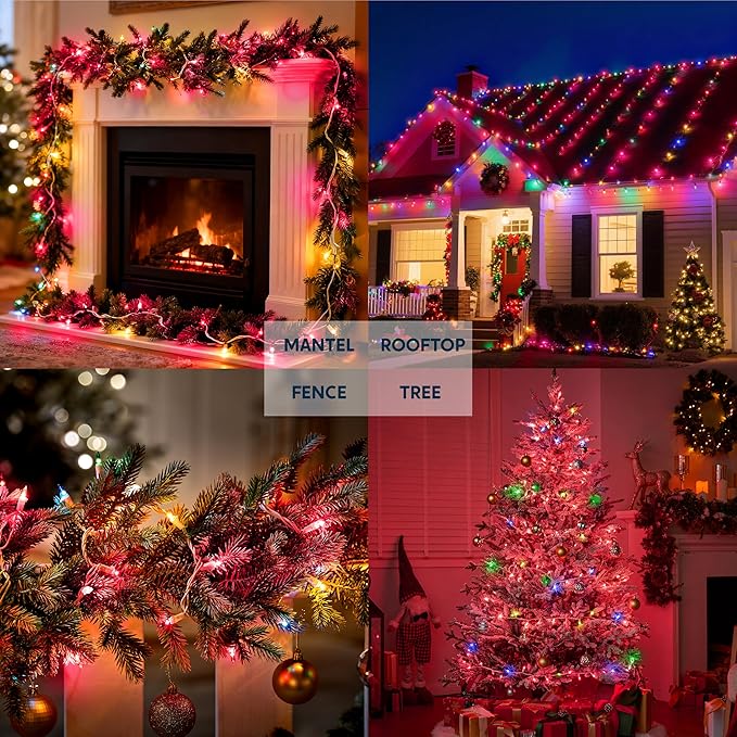 Joiedomi Christmas String Lights Indoor,100 Count Mini Pink Valentines Day Light,21.4 FT Lighting Decor for Patio Dorm Classroom Holiday Wedding Party Garland Birthday Festival,White Wire