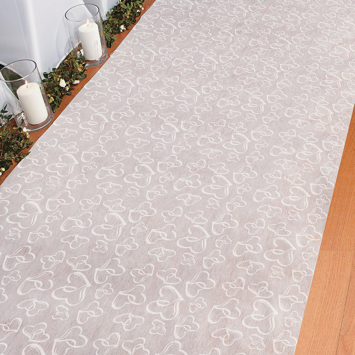Fun Express Wedding Aisle Runner, White