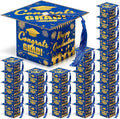 COTOPHER 36 Pack Mini Graduation Cap Gift Boxes, Class of 2025 Graduation Candy Boxes with Tassel, Small Treat Chocolate Box Centerpieces for Tables Party Decorations Graduate Favors Supplies