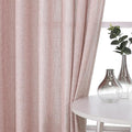 Vision Home Pink Pinch Pleated Semi Sheer Curtains for Girls Bedroom Living Room Textured Light Filtering Window Curtains 102 inch Rayon Blended Pinch Pleat Pink Drapes with Hooks 2 Panels 40"Wx102"L
