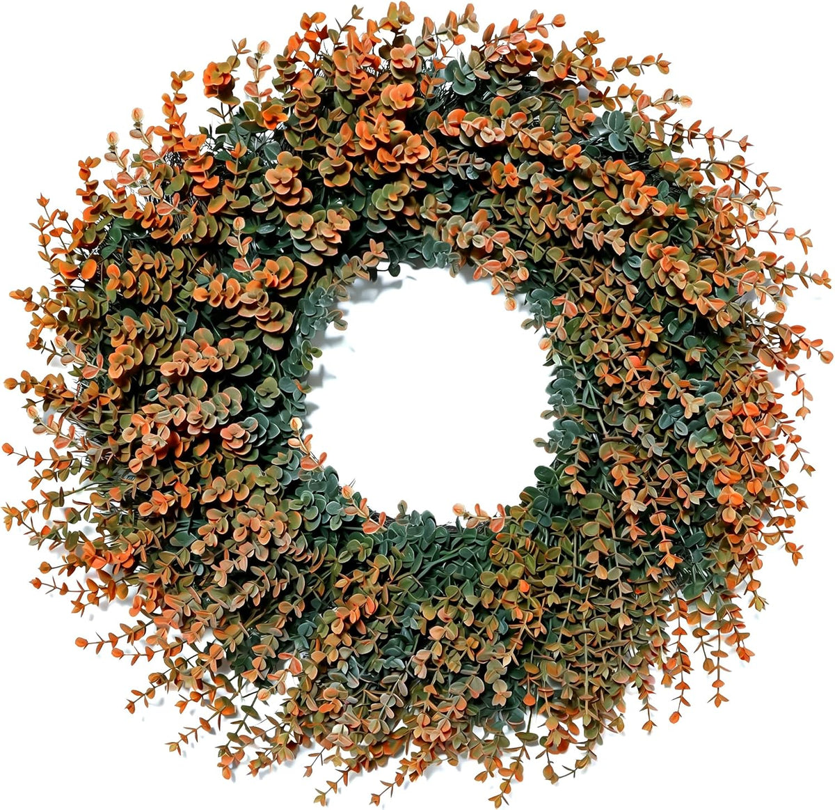 fall wreath for front door 26 inch boxwood, main product view