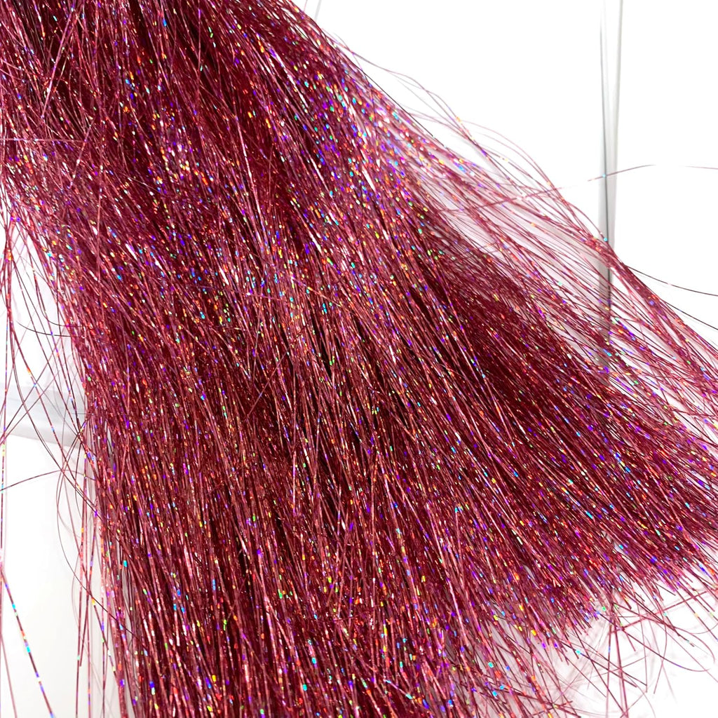 Heyiwell 2000 Strands Tinsel Icicles for Christmas Tree, Xmas,Birthday Party Wedding Decorations 18" Inch,Iridescent Pink