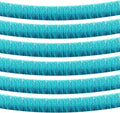 6 Pack 10 Feet Foil Fringe Garland Metallic Tinsel Streamers Banner Wall Hanging Curtain Backdrop Banner for Parade Floats, Thanksgiving, Christmas, Birthday, Halloween Party Decorations(Lake Blue)