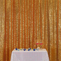 Eternal Beauty Yellow Gold Sequin Backdrop, 4x7 Ft Glitter Background Curtains for Shimmer Photography Party Wedding Birthday Back Drop Decor
