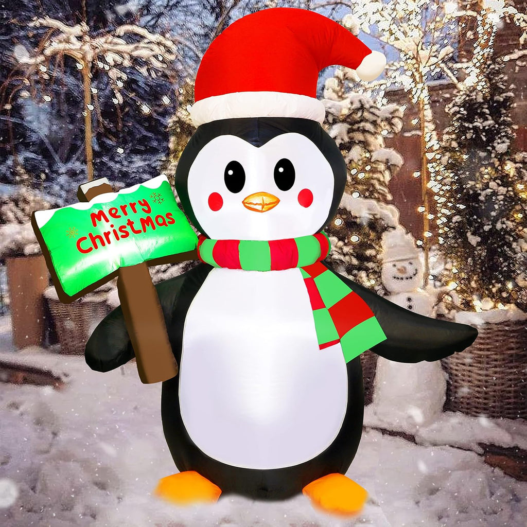atdawn 5ft christmas inflatables blow up yard decorations, main product view