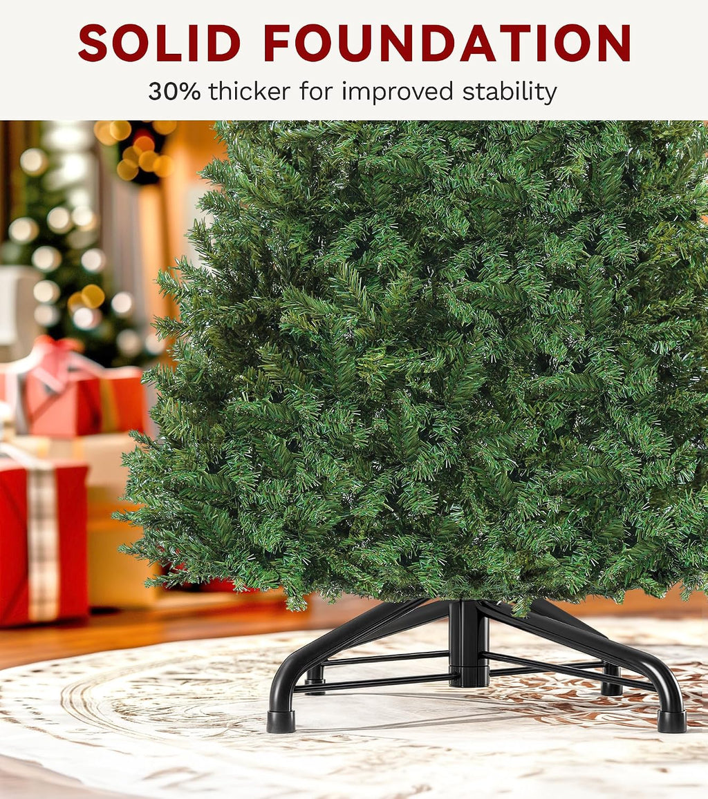 dwvo 6ft pre-lit artificial christmas tree green 1000, view 9