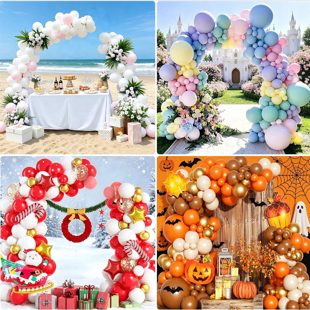 balloon arch kit,adjustable 8.2ft & 6ft half balloon on a desk or shelf