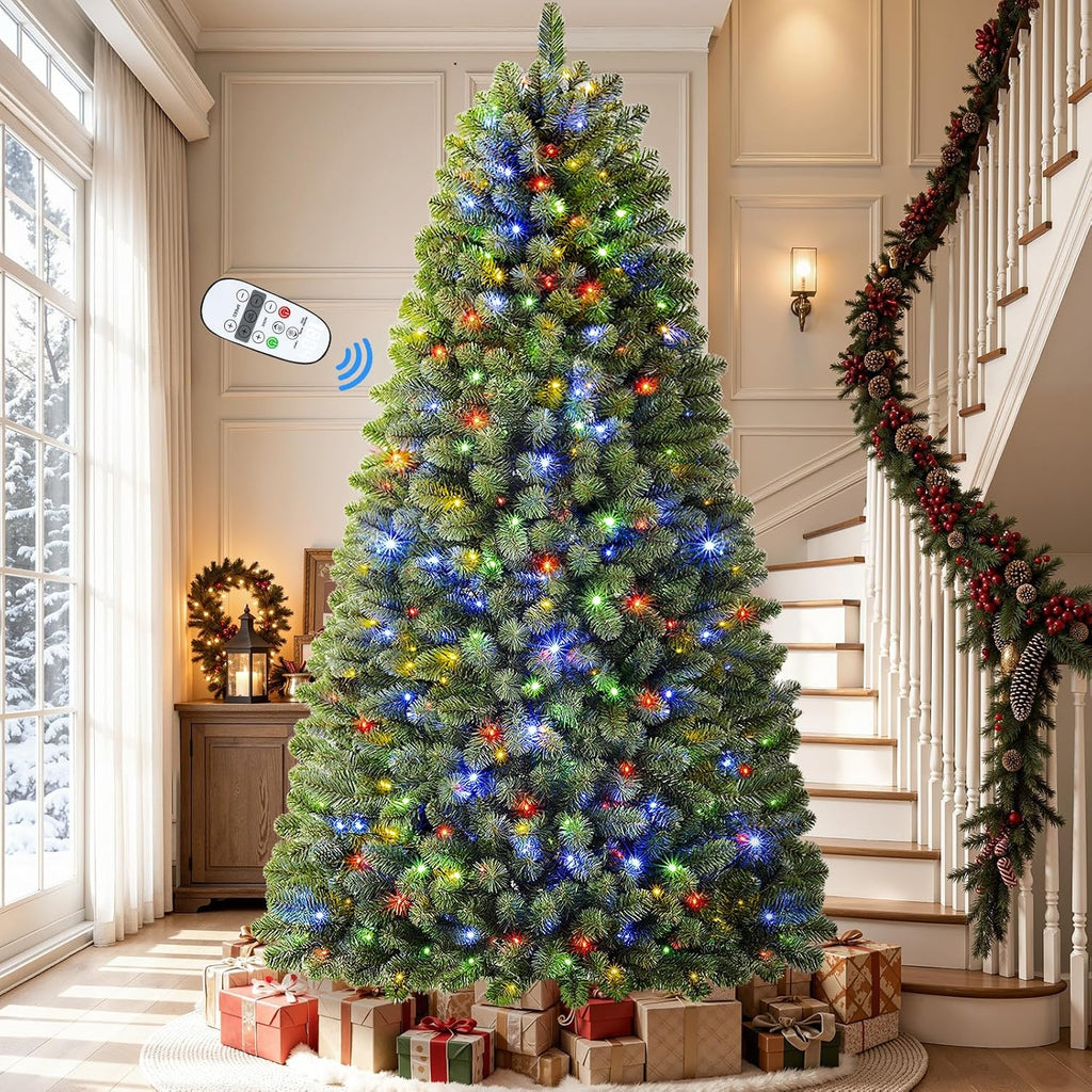 9ft artificial prelit classic christmas tree with remote, main product view