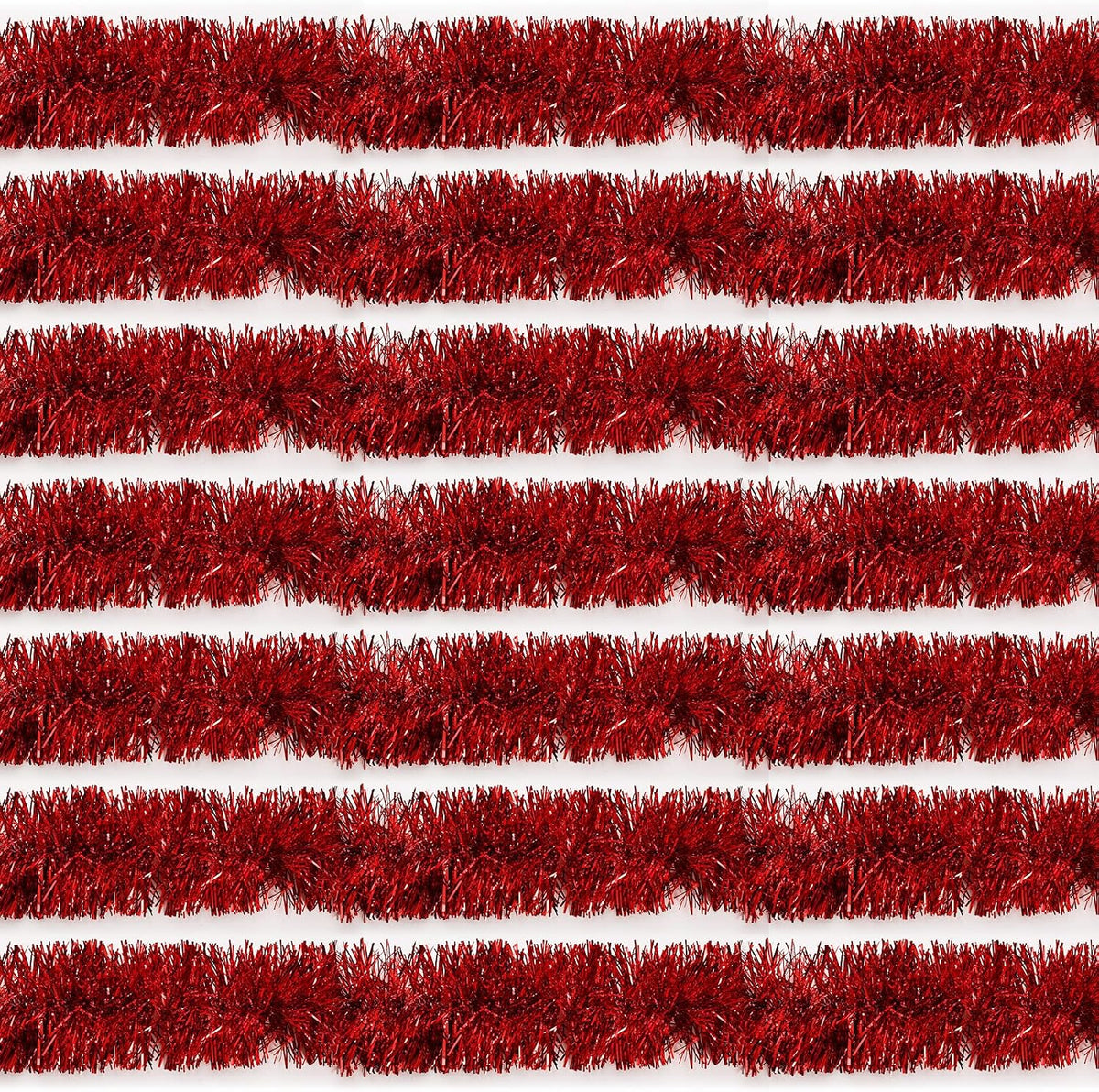 200 ft red tinsel garland christmas decorations metallic, main product view