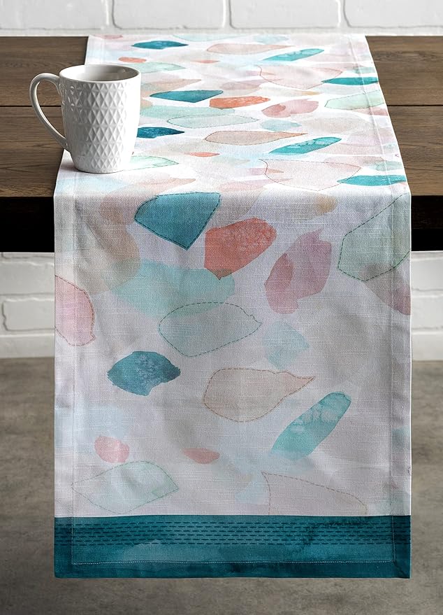 Maison d' Hermine Table Runner 100% Cotton Single Layer Table Runners 72 inches Long Decorative for Home Kitchen Dining Party Wedding Bridal Shower Spring Summer (Summer Picnic, 14.50" x 72")
