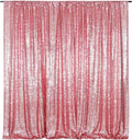 Poise3EHome 10FT x 10FT Sequin Photography Backdrop Curtain for Party Decoration, Fuchsia Pink