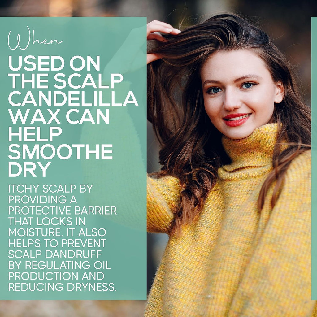 Candelilla Wax Pellets 8 oz. 100% Pure Natual Food Grade Vegan Wax For DYI Lip Balm, Soap and Candle Making, Creams and Lotions. Great For Skin, Face, and Hair applications. Beeswax Alternative