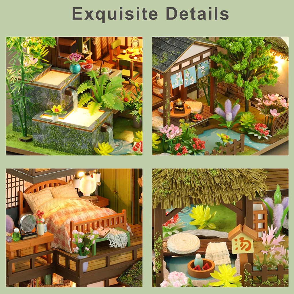isseve miniature house kit, tiny house building kit, close-up detail