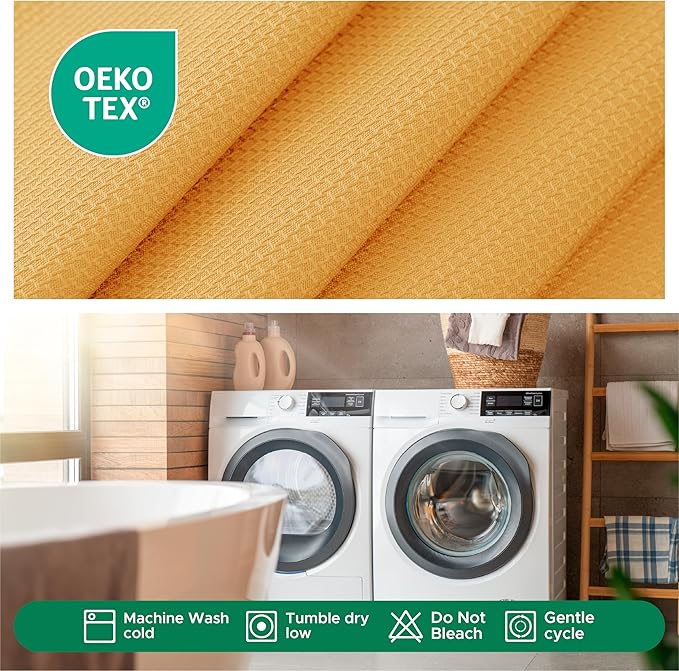 Biscaynebay Fall Tablecloth Textured Fabric 70x120 Inch Rectangular, Fall Gold Thanksgiving Autumn Harvest Water Resistant Fabric Tablecloths for Kitchen, Dining, Wedding, Parties Machine Washable