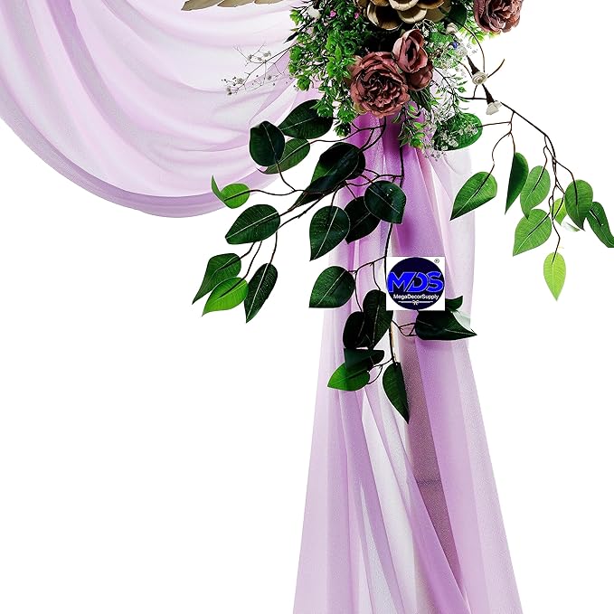 MDS Halloween Chiffon Draping Fabric - 1 Panel, 30" Wide x 40ft Long - Sheer Spooky Arbor & Canopy Drapery for Haunted House Backdrops, Party Ceilings, DIY Costumes & Themed Events - Orchid