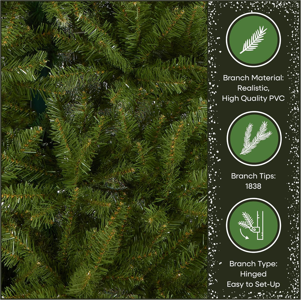 national tree company 6.5ft unlit dunhill fir artificial, package contents