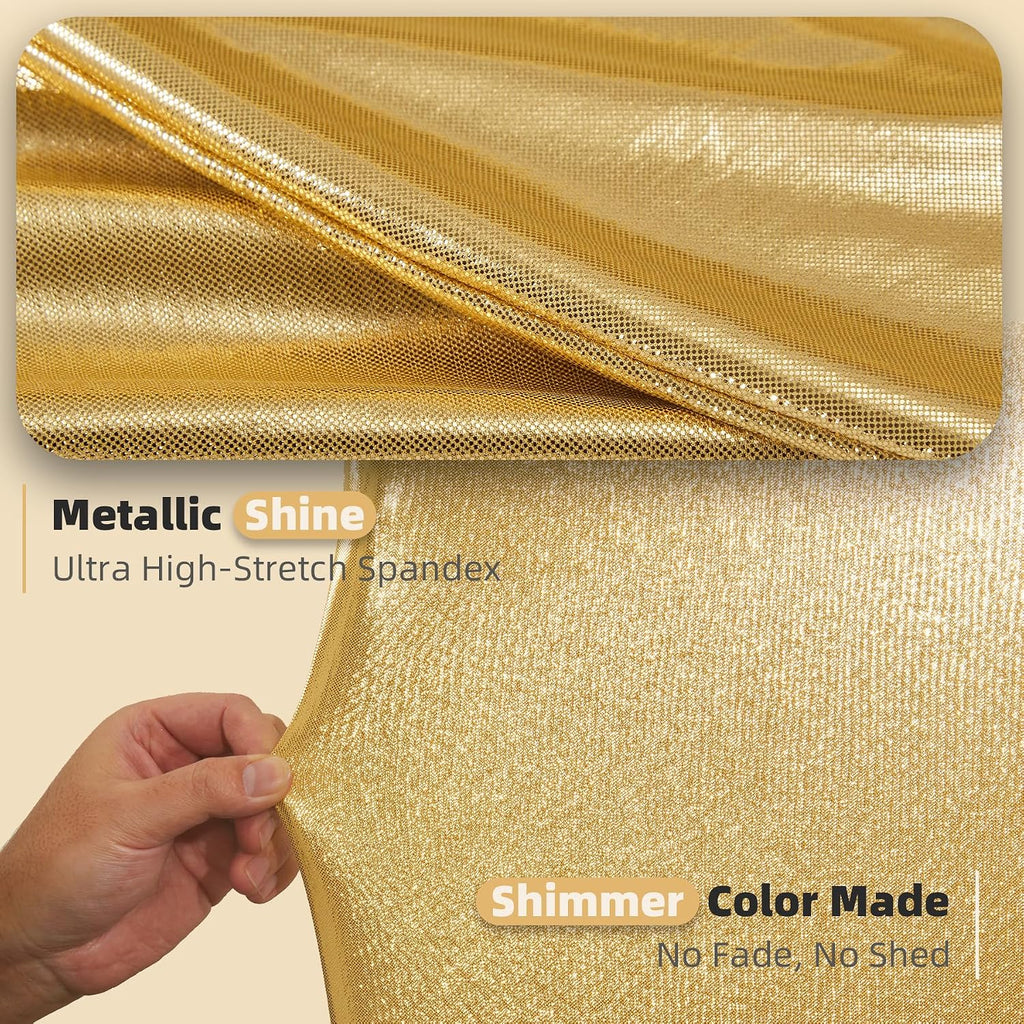 gold black sequin arch backdrop cover 3set 6, side view