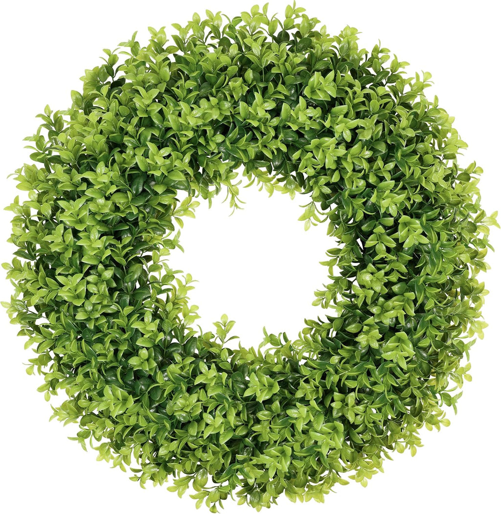 vlorart 24 inch large boxwood door wreaths for, main product view