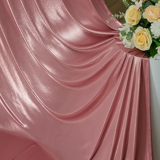 20x10 ft Wrinkle Free Rose Gold Sequin Backdrop Curtain for Parties,Thick Not Fall-Off Glitter Backdrop Drapes,4 Panels 5x10ft Shimmer Photo Back Drop Cloth for Wedding Birthday Photography Background