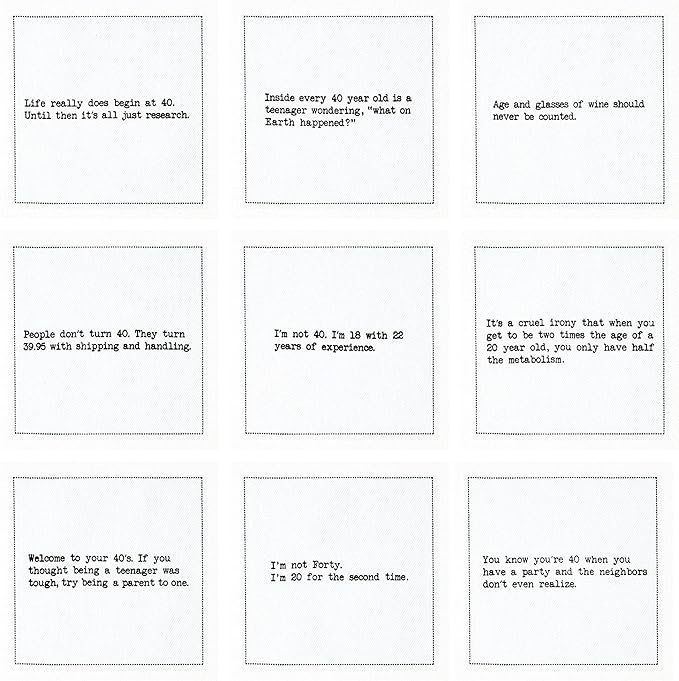 Five Star Napkins 40th Birthday Quotes White Cotton Cocktail Napkins, Beverage Napkins, Bar Napkins, Cloth Napkins, Party Napkins, Events, Holidays, Weddings, Birthdays, Disposable, 4.5" x 4.5"- (50x)