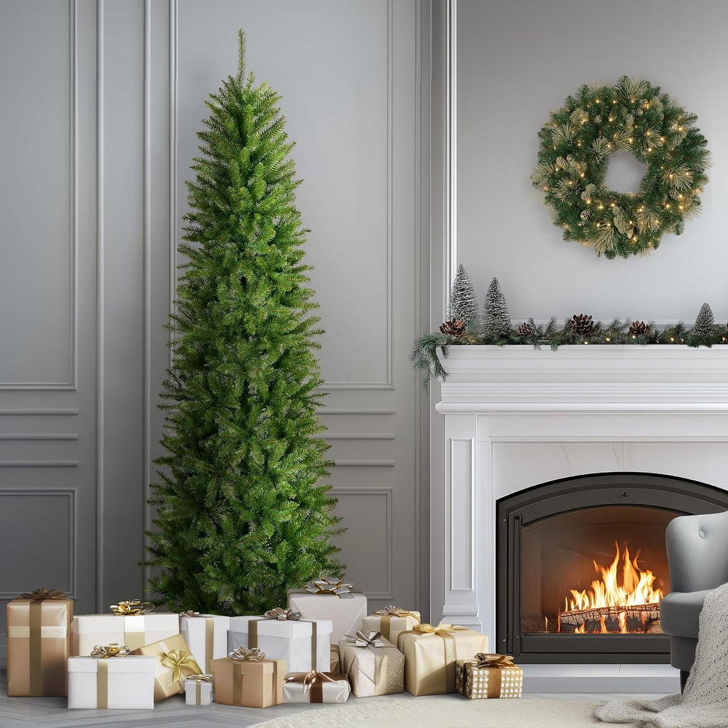 national tree company 7.5ft unlit kingswood fir slim, close-up detail
