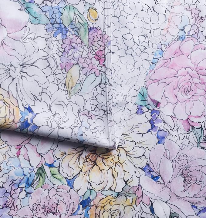 Maison d' Hermine Table Runner 100% Cotton Double Layer Table Runners 72 inches Long Decorative for Kitchen Dining Party Baby Shower Wedding Bridal Shower Spring Summer (Floral Love, 14.50" x 72")
