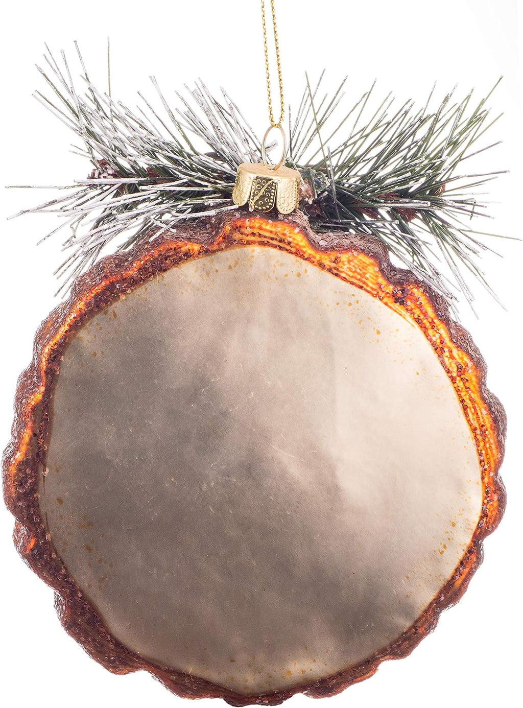Glass Blown Ornaments for Christmas Tree Pine Tree Stump