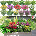 alupssuc 24 pcs artificial plants flowers for outdoors, main product view