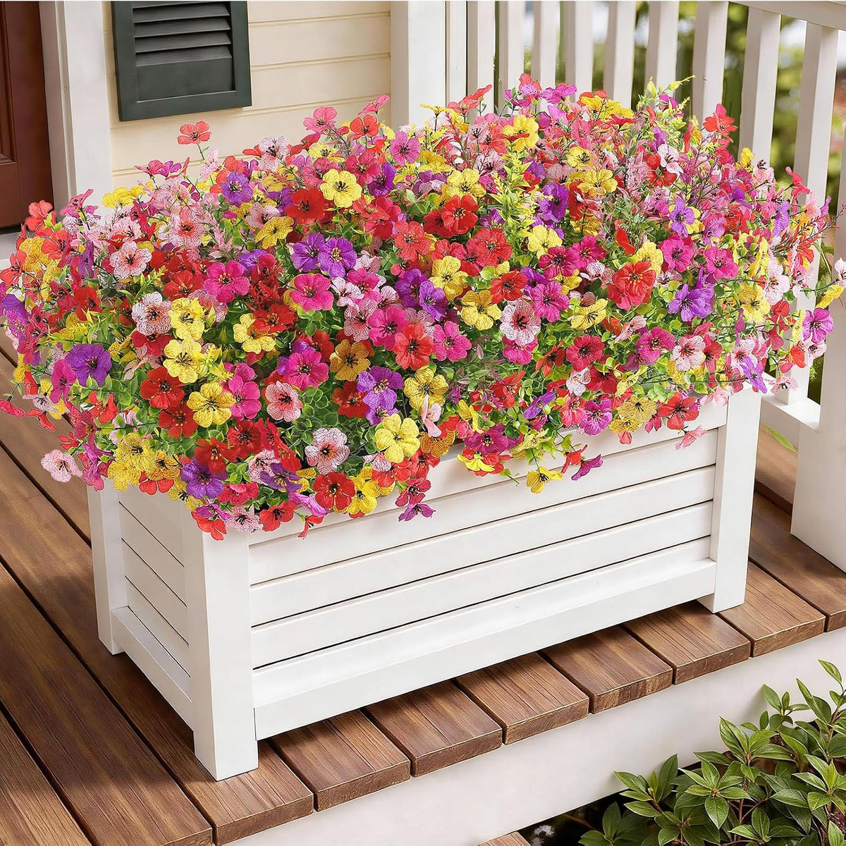 shareconn 48 bundles artificial flowers for outdoors uv, view 9