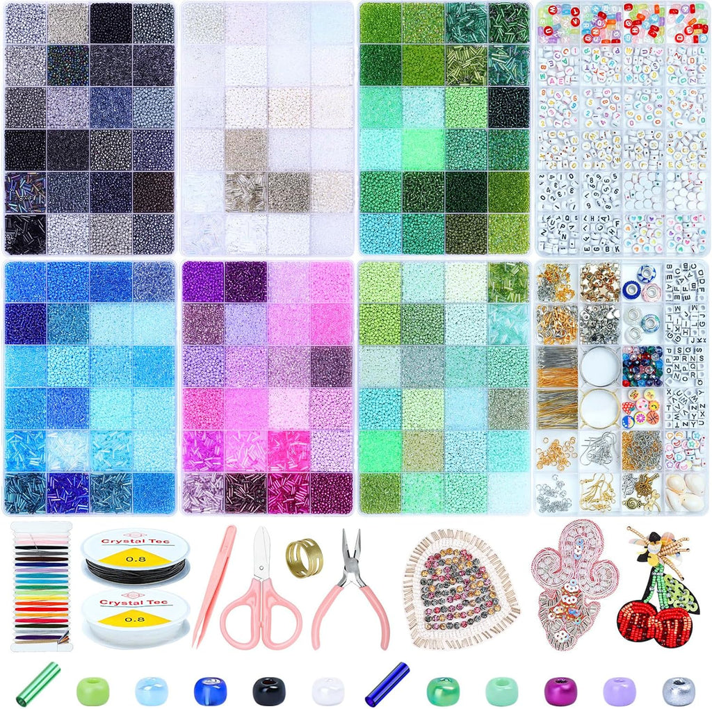 52800+pcs 144colors 2mm glass seed beads for jewelry, main product view